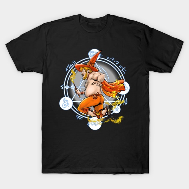 Witch Boy Fire T-Shirt by JoeBoy101